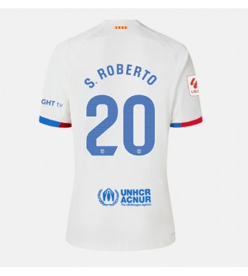 Lacne Ženy Futbalové dres Barcelona Sergi Roberto #20 2023-24 Krátky Rukáv - Preč